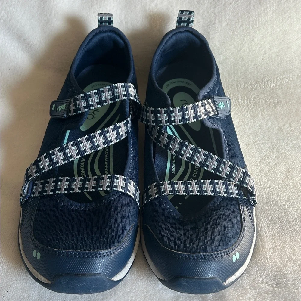 Ryka Kailee Mary Jane Sneakerina Sneakers Ballerina Straps Navy Blue Women’s 9.5 - Picture 5 of 9